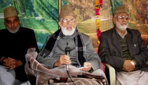 Geelani addressing party workers